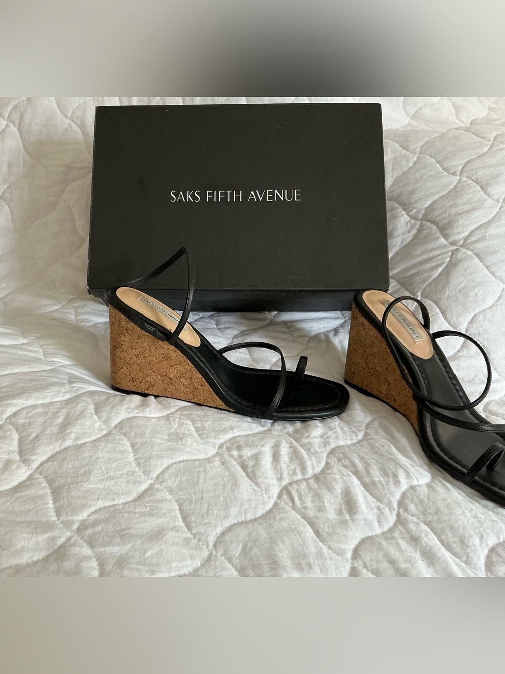Saks Fifth Avenue | Strappy Wedge Sandals - Picture 4 of 7